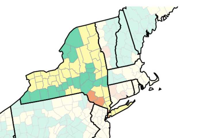 COVID-19: Indoor Mask-Wearing Recommended In 5 NY Counties By CDC