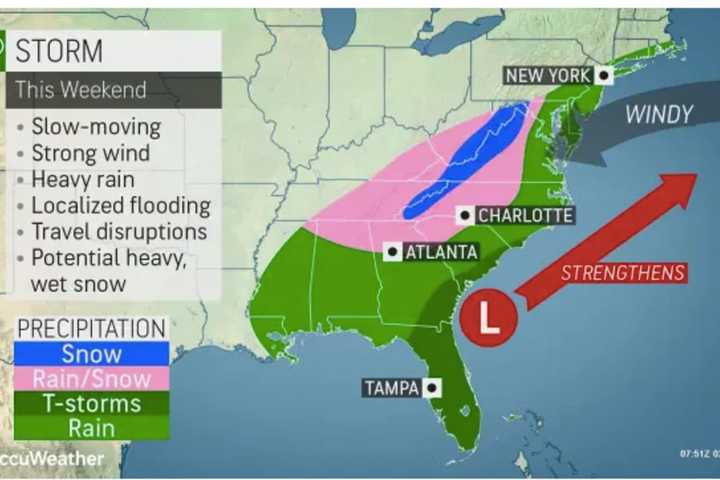 Rain, Strong Wind Gusts Headed To Region Ahead Of Slow-Moving Weekend Storm: Here's Latest