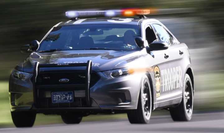 A Pennsylvania state police car.