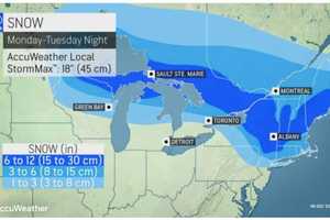 Projected Snowfall Amounts Released For Potent Storm Taking Aim On Region