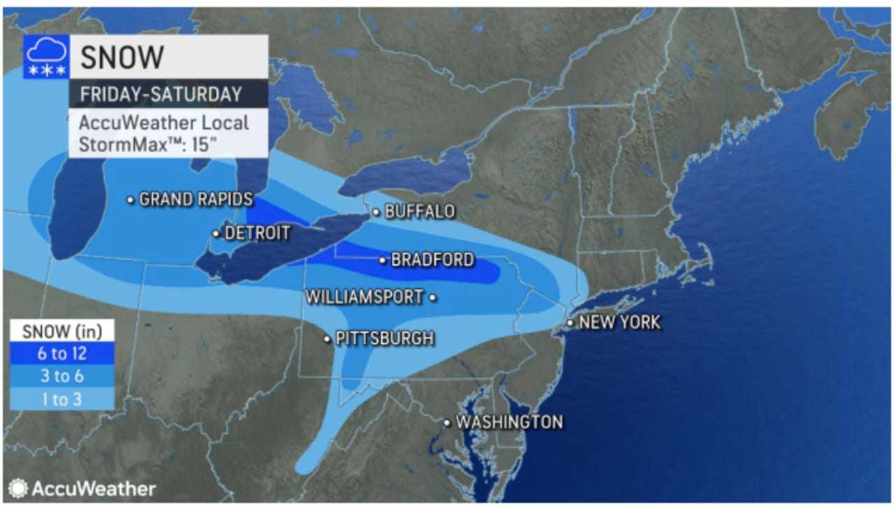 New Snowfall Projections Released For Winter Storm Headed To Region ...