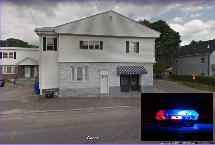 The multi-family home where the man was found shot multiple times.