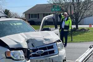 Power Knocked Out When Driver Crashes Into Utility Pole In Lititz: Police (PHOTOS)