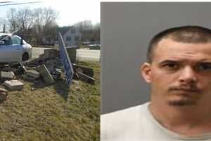 Whoops: Speeding Plainfield Driver Slams Into Police Department Sign, Cops Say