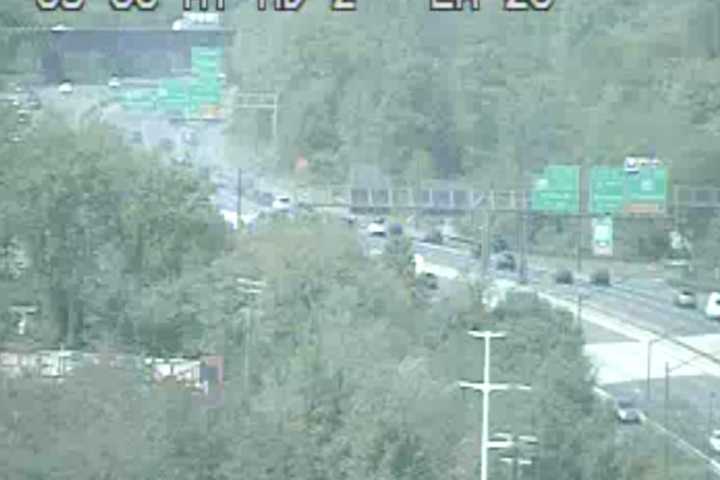 Concrete Poured Across MD Roads After Truck Overturns On Route 50 In Anne Arundel County