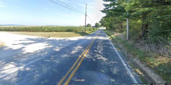 The 3400 block of Admire Road near South Salem Church Road where the crash happened.