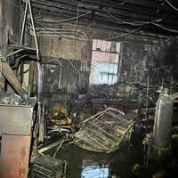 <p>The aftermath of the Wheaton Body Shop fire.</p>