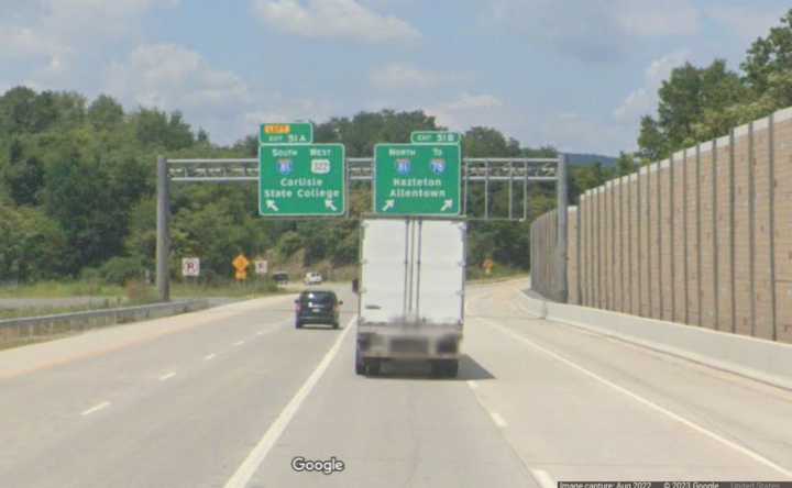 Exit 51A where the deadly crash began along Interstate 83.