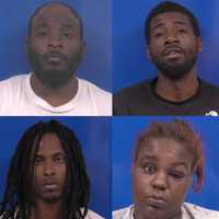 <p>(Clockwise from top right) Cedric Fonta Moore, Silas Moliek Moore, Donise Sarah Blacknell, Jamel Anthony Brown.</p>