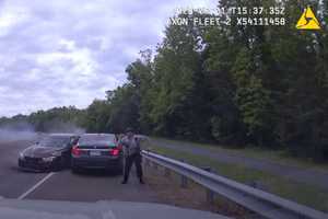 Wild Video Shows Out-Of-Control BMW Narrowly Missing Fairfax County Officer On Traffic Stop