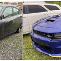 <p>The stolen Dodge Chargers</p>