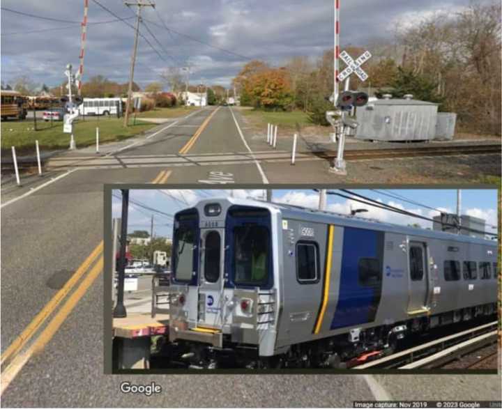 MTA officials have released the name of the person in a car that was struck and killed by an LIRR train.