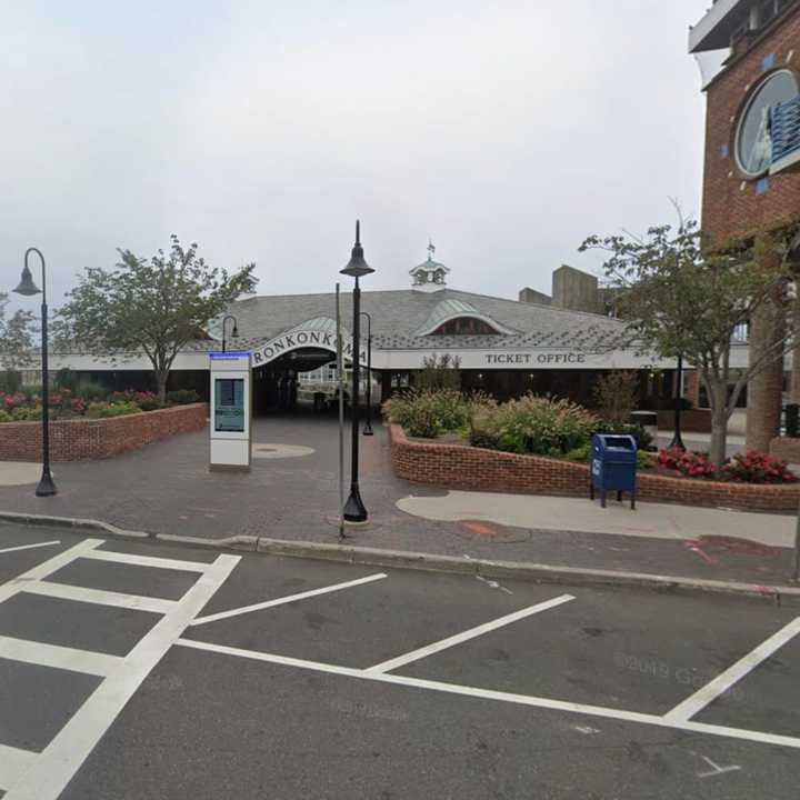 The LIRR station in Ronkonkoma.