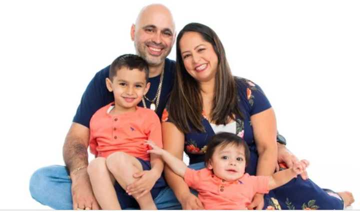 Johnnie Rodriguez and his family.