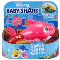 <p>Recalled Robo Alive Junior Baby Shark Sing &amp; Swim Bath Toy in pink</p>