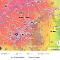 <p>The air quality levels in the region.</p>