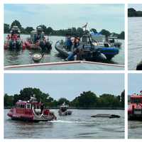 <p>The scene of the Potomac River rescue.</p>