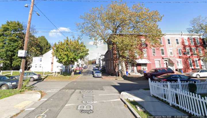 The intersection of Walnut and Balm streets in Harrisburg where a man was shot dead, police say.