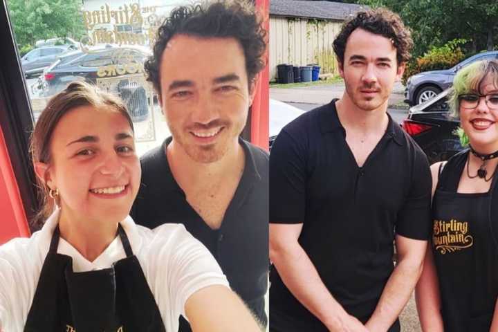 Jonas Brother Stops By North Jersey Ice Cream Shop