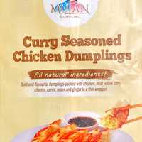 <p>Mulan Dumpling Curry Seasoned Chicken Dumplings</p>