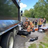 <p>The scene of the crash in Montgomery County</p>