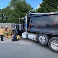 <p>The scene of the crash in Montgomery County</p>