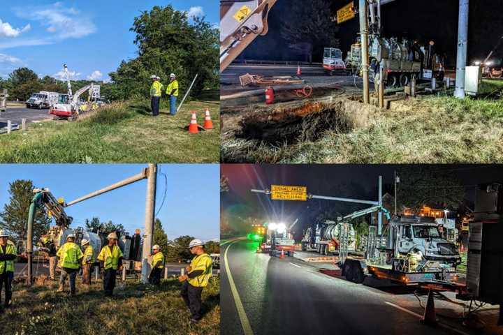 Lanes Slowly Reopening As Crews Work To Repair Damaged Gas Line In MD