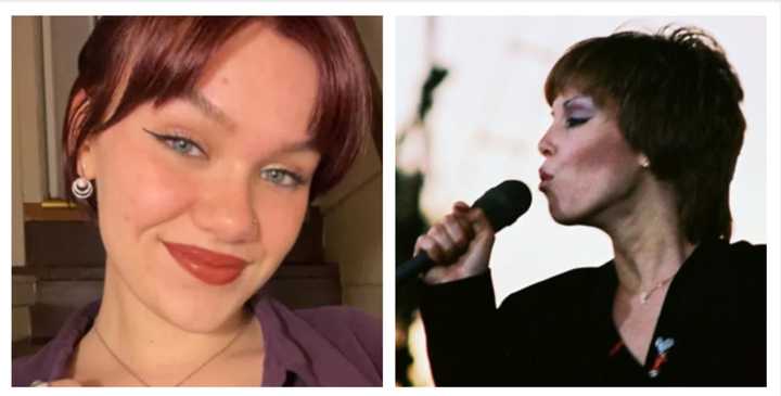 Gracie Jane Sinclair (left) and Pat Benatar (right).