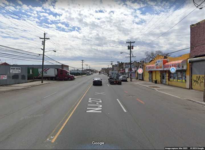 A scooterist was struck by a vehicle at Frelinghuysen Ave and Whittier Place.