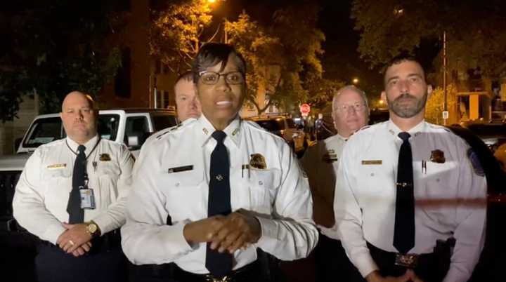 Acting Chief Pamela Smith provides an update on the shooting in the 2500 block of Ontario Road, Northwest