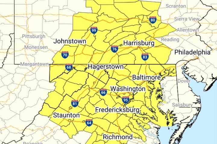 Tornado Watch Issued For Parts Of DMV, PA