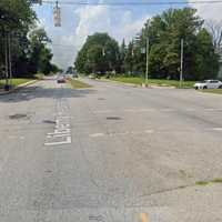 <p>Liberty Heights at the Callaway Avenue intersection in Baltimore</p>