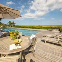 <p>The property comes with a mile of shoreline, but if you don&#x27;t want to swim in the salt water, the property comes with a pool that overlooks the ocean.</p>