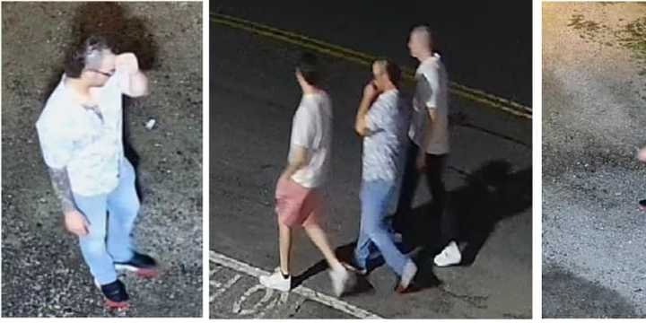 Know them? Three men are wanted in connection with damage to a Long Island business.