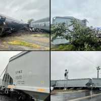 <p>The train derailment</p>