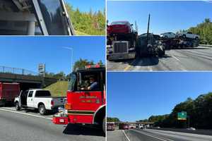 Truck Striking Overpass On I-95 Shuts Down Traffic In Harford County (PHOTOS)