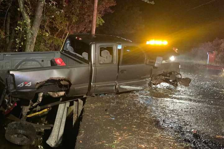 Pickup Driver Rams Hunterdon County Bridge Guardrail, Flees: State Police (PHOTOS)