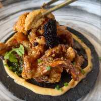 <p>Yum, crispy squid tacos at Craft Taqueria.</p>