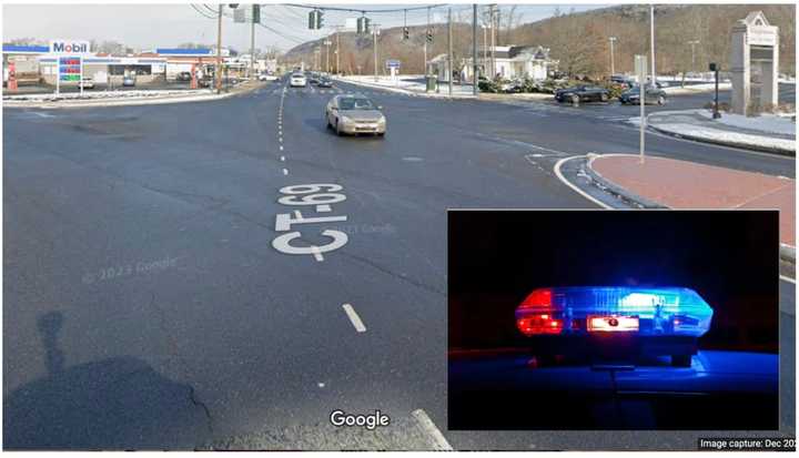 The area of the hit-run crash.