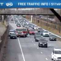 <p>Traffic is backed up for miles in Virginia.</p>