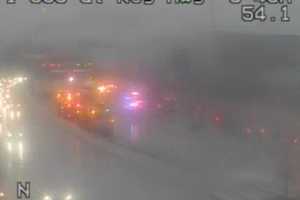 Jackknifed Tractor-Trailer Blocks All Northbound Lanes On I-95 In Maryland (DEVELOPING)