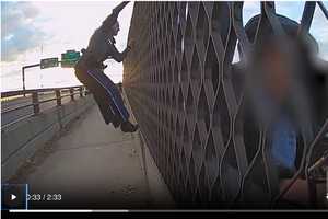 Video: Despondent Woman Ready To Jump From CT Bridge Near Old Lyme Saved By State Police