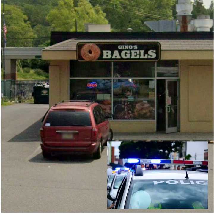 An SUV drove into front of a popular Hudson Valley bagel shop, injuring two.&nbsp;