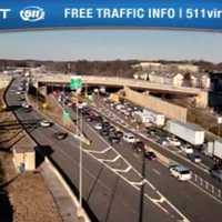 <p>Traffic stopped on I-495</p>