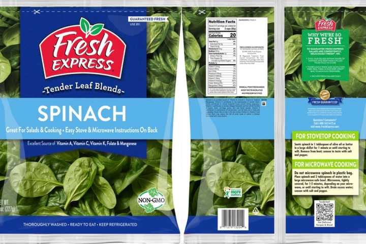 Packaged Spinach Sold To Stores In Virginia Recalled Due To Concerns Of Listeria Contamination