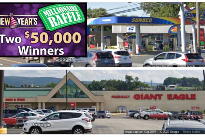 Two $50K Winning PA Lottery New Year's Millionaire Raffle Tickets Sold