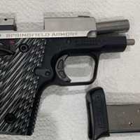 <p>The Springfield Academy .38 caliber gun that had been loaded with seven bullets when it was found at Harrisburg International Airport.
  
</p>