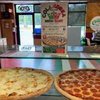 <p>Yum, pizza at Colandrea's Pizza King&nbsp;</p>