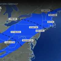 <p>Here's when the storm is expected to roll through the region.</p>