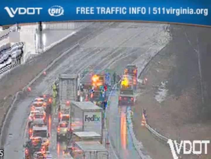 Traffic was backed up for more than a mile on I-95.